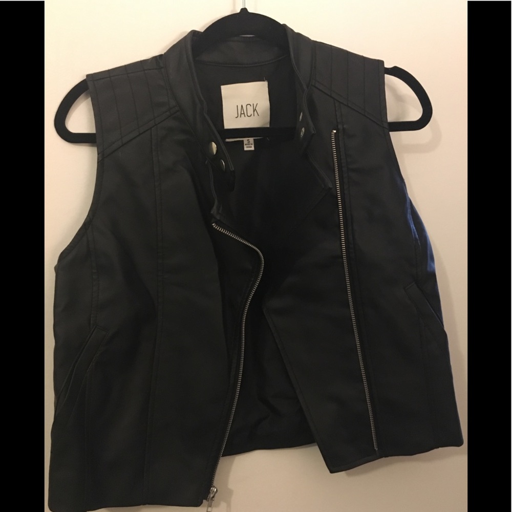 Black Moto Vest